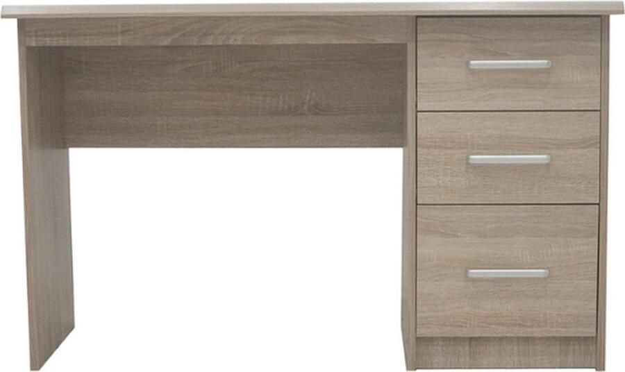 Rousseau EMOB Bureau Milou 1 Lade 1 Deur H-75 x B-121 x D-60 cm wit Kantoor Wit Melamine; Spaanplaat Kantoor Op voorraad - Foto 4
