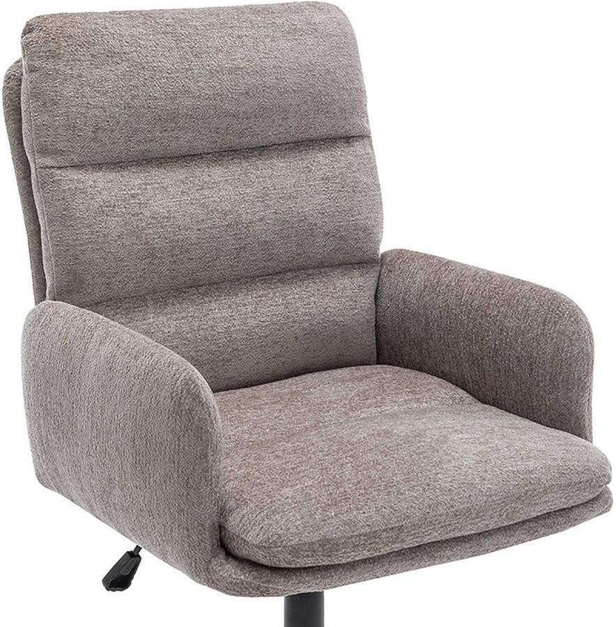 Rousseau EMOB Bureaustoel Aimé 64x68x88cm verstelbaar grijs Zitmeubelen Grijs Stof; Metaal Zitmeubelen Op voorraad - Foto 2