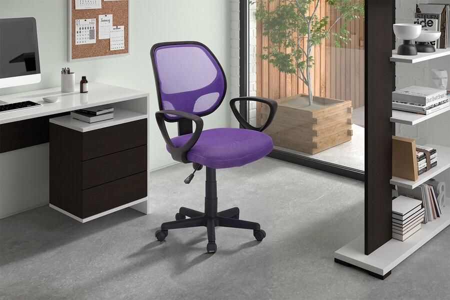 Rousseau EMOB Bureaustoel Pipa paars XL-bureaustoelen Paars PVC XL-bureaustoelen Op voorraad - Foto 2