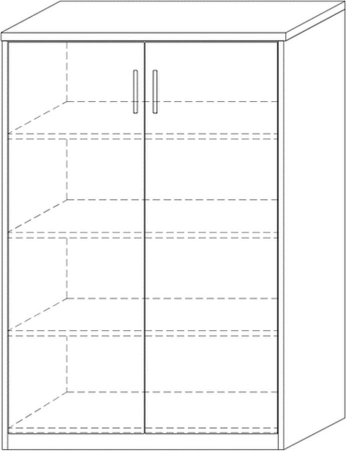 Rousseau Commode Grijs 72x36x110 cm