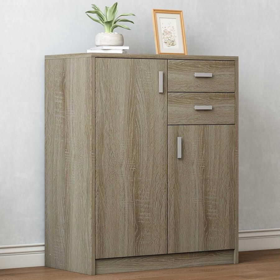 Rousseau Dressoir Kast 'Space' 2 Deuren 2 Laden Sonoma - Foto 2