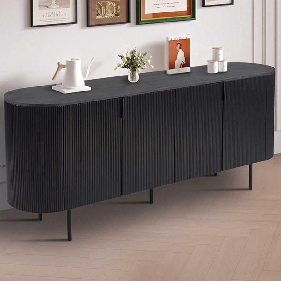 Roussea Belfurn Dressoir 'Lagos' 200 cm Decor Donkerbruin