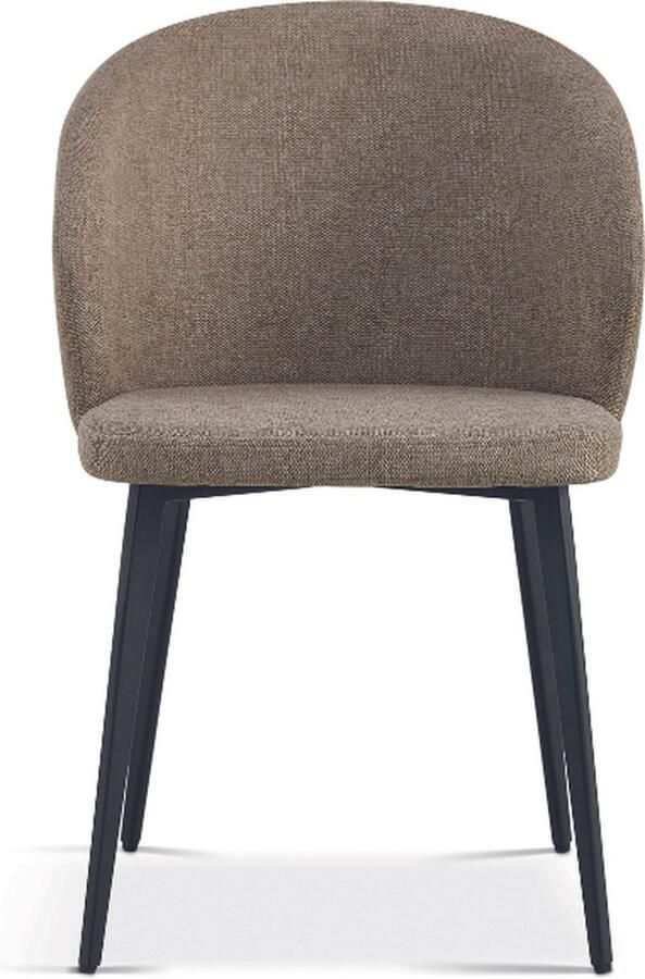 Rousseau Eetkamerstoel Tilly-zandkleur Set van 4