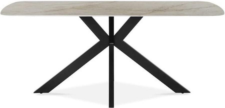 Rousseau Tafel 'Apollo' 180 cm Deens Ovaal Glanzend Steen Shakespear Beige - Foto 2