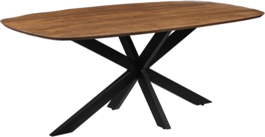Rousseau Tafel 'Isabella' 200 cm Spider-poot Ovaal Mango Hout