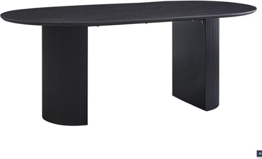 Rousseau Tafel 'Lagos' 200 cm Ovaal Decor Donkerbruin - Foto 3