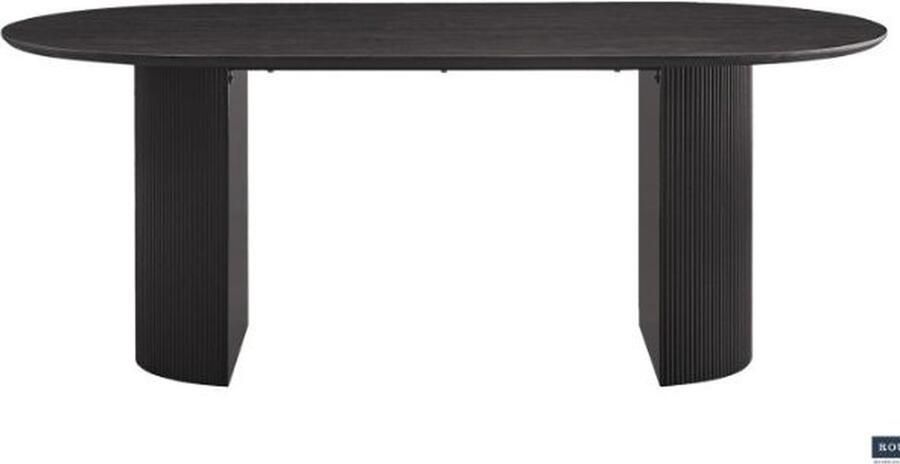 Rousseau Tafel 'Lagos' 200 cm Ovaal Decor Donkerbruin - Foto 2