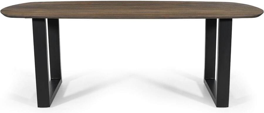 Rousseau Eettafel Tommy 220x100 cm Deens Ovaal mango hout- tobacco gekleurd - Foto 3
