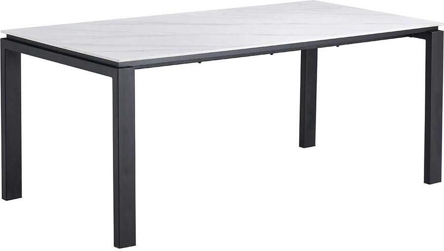 Rousseau Eettafel Zeus 180x90x76cm wit marmer