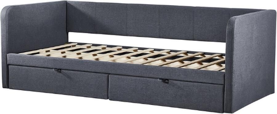 Rousseau Kajuitbed Parma 90x200 met twee lades Grijs