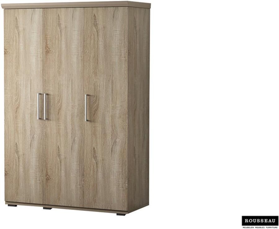 Rousseau Kledingkast 'Mike' 3 Deuren Sonoma