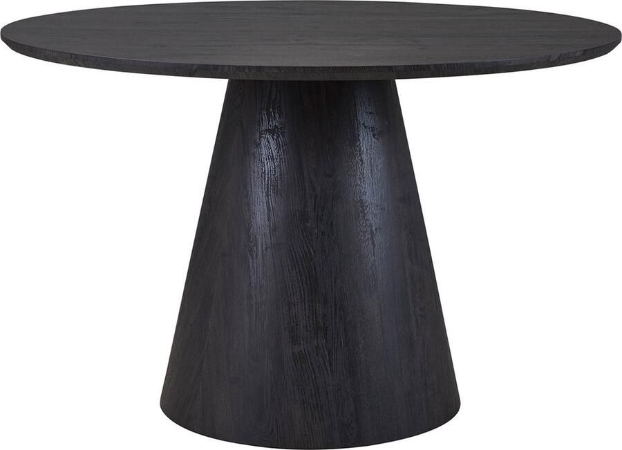 Rousseau Tafel 'Miklos' 120 cm Rond Decor Donkerbruin