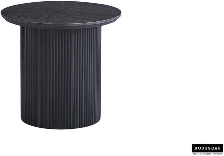 Rousseau Salontafel Bijzettafel 'Miguel' 50 cm Rond Mango Hout Lichtbruin - Foto 5