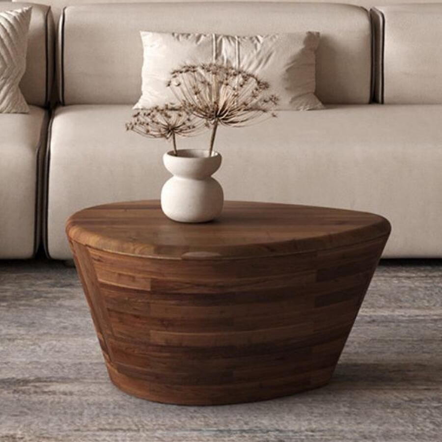 Rousseau Salontafel 'Matteo' Mango Hout Lichtbruin - Foto 3