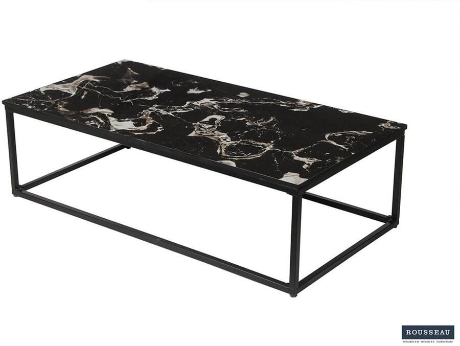 Rousseau Salontafel 'Livorno' Composiet Marmer Zwart
