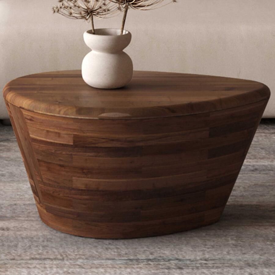 Rousseau Salontafel 'Matteo' Mango Hout Lichtbruin