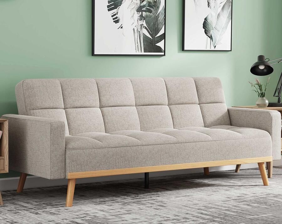 Rousseau Slaapbank Adana 214 x 84 x 84 cm Beige