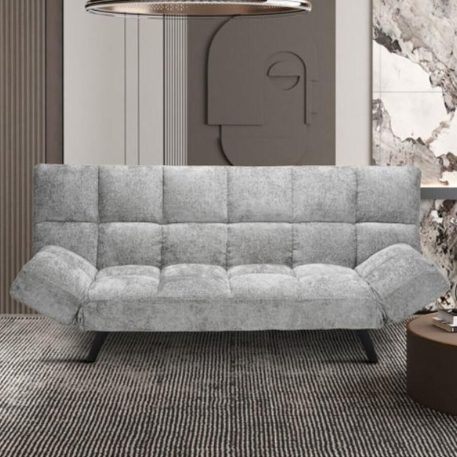 Rousseau Slaapbank Bulca Met koudschuimmatras 182 x 82 x 87 cm Grijs