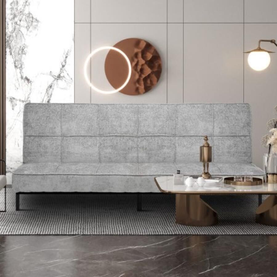 Rousseau Slaapbank Konya Met koudschuimmatras 188 x 85 x 91 cm Grijs