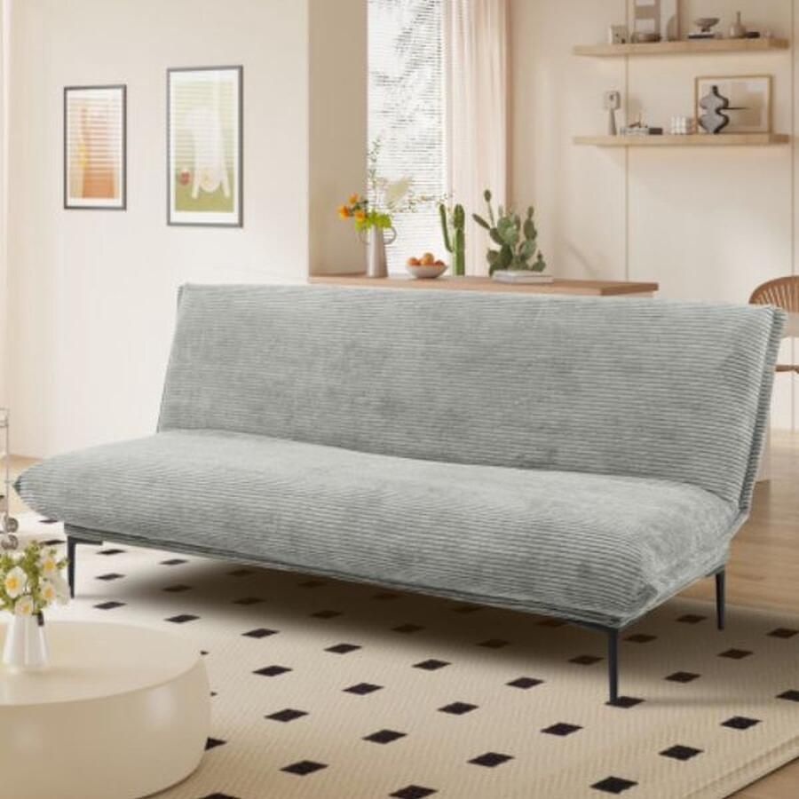 Rousseau Slaapbank Melissa Met koudschuimmatras 190 x 82 x 83 cm Grijs