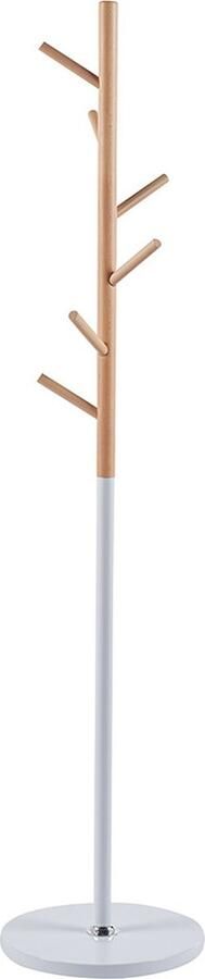 Rousseau EMOB Staande kapstok Viola Ø37 x 172 cm Beukenhout Metaal Hal & berging Wit Hout; Metaal Hal & berging Op voorraad - Foto 2