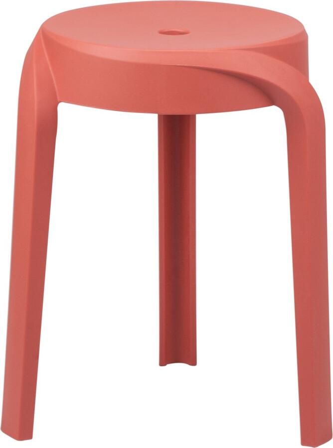 Rousseau Stoel Tabouret 'Aimé' Rood set van 6
