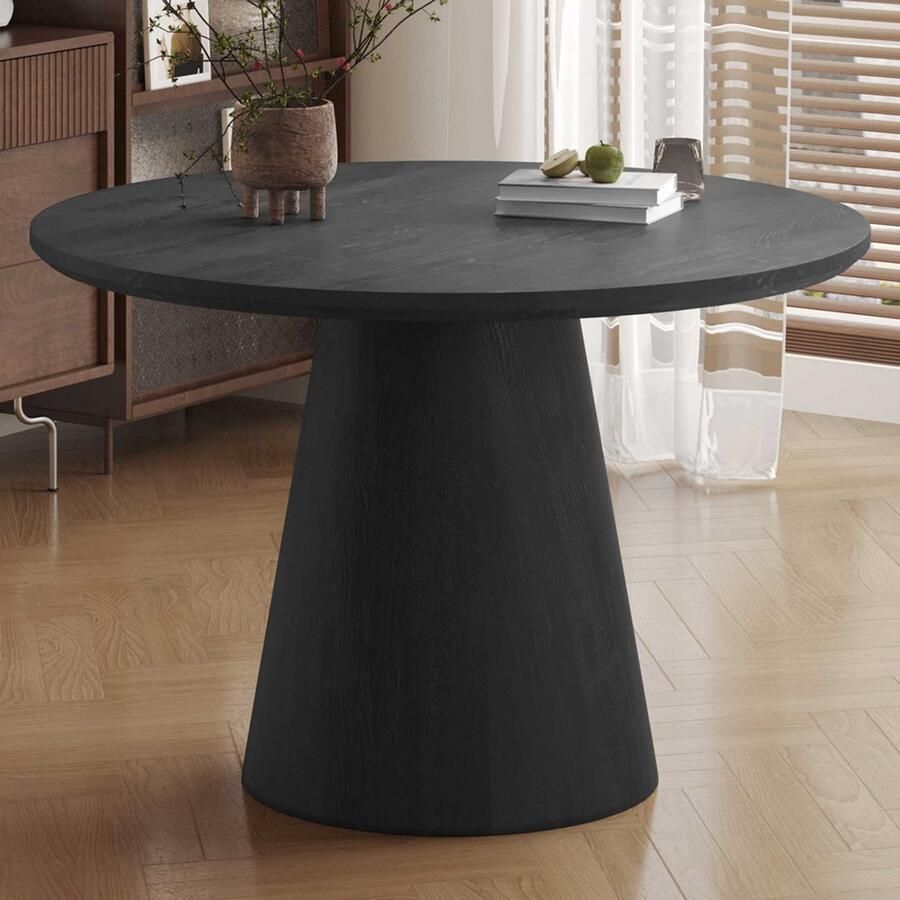 Rousseau Tafel 'Miklos' 120 cm Rond Decor Donkerbruin - Foto 2