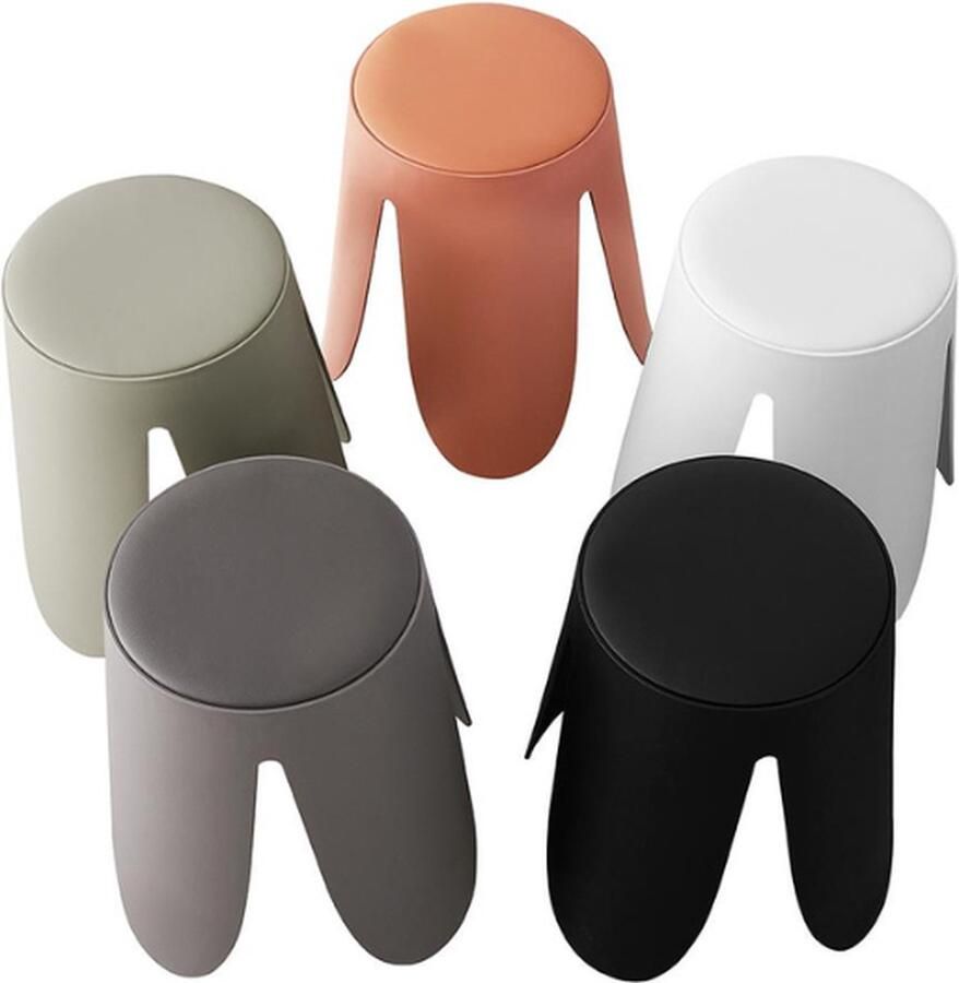 Rousseau Terracotta Astin Kruk PP Poten en PU Zitting 46 x 30 x 30 cm - Foto 2