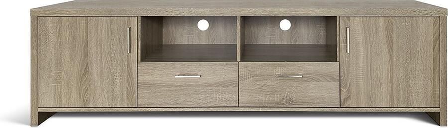 Rousseau TV Meubel TV-meubel Dixy met 2 lades en 2 deuren 180cm Bruin - Foto 2