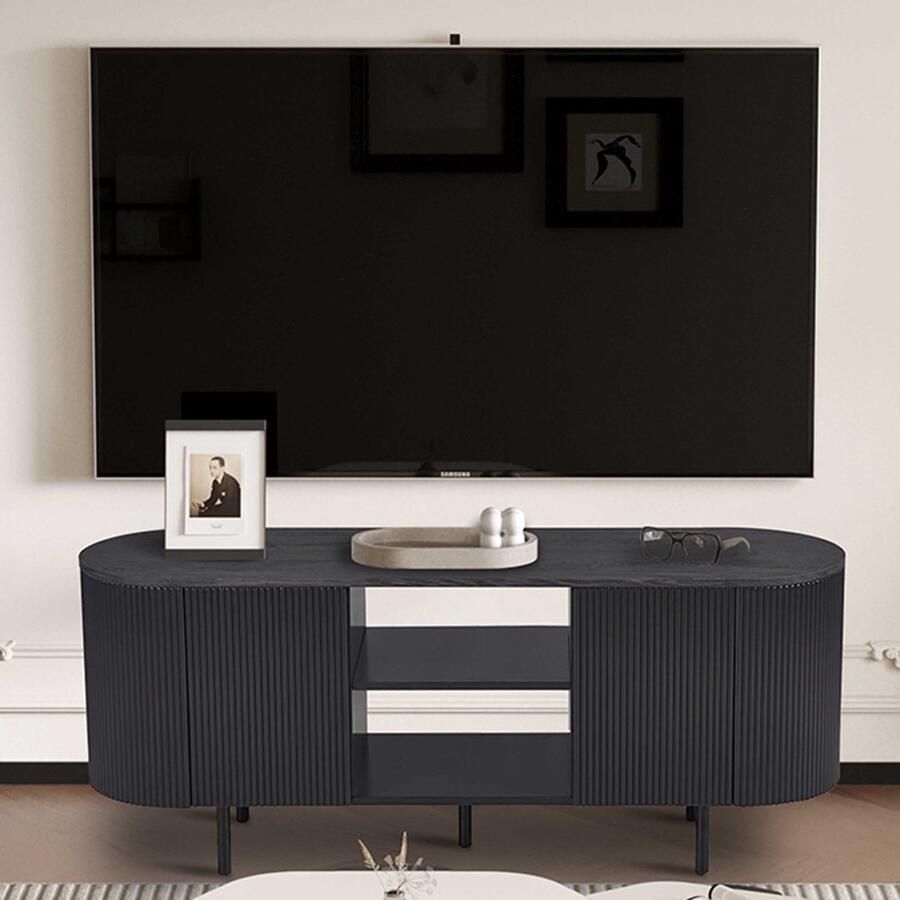 Rousseau Belfurn TV meubel 'Lagos' 140 cm Decor Donkerbruin