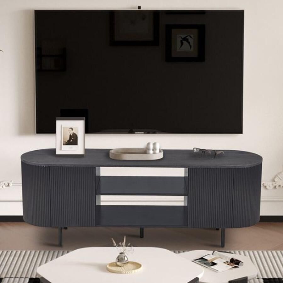 Rousseau Belfurn TV meubel 'Lagos' 160 cm Decor Donkerbruin