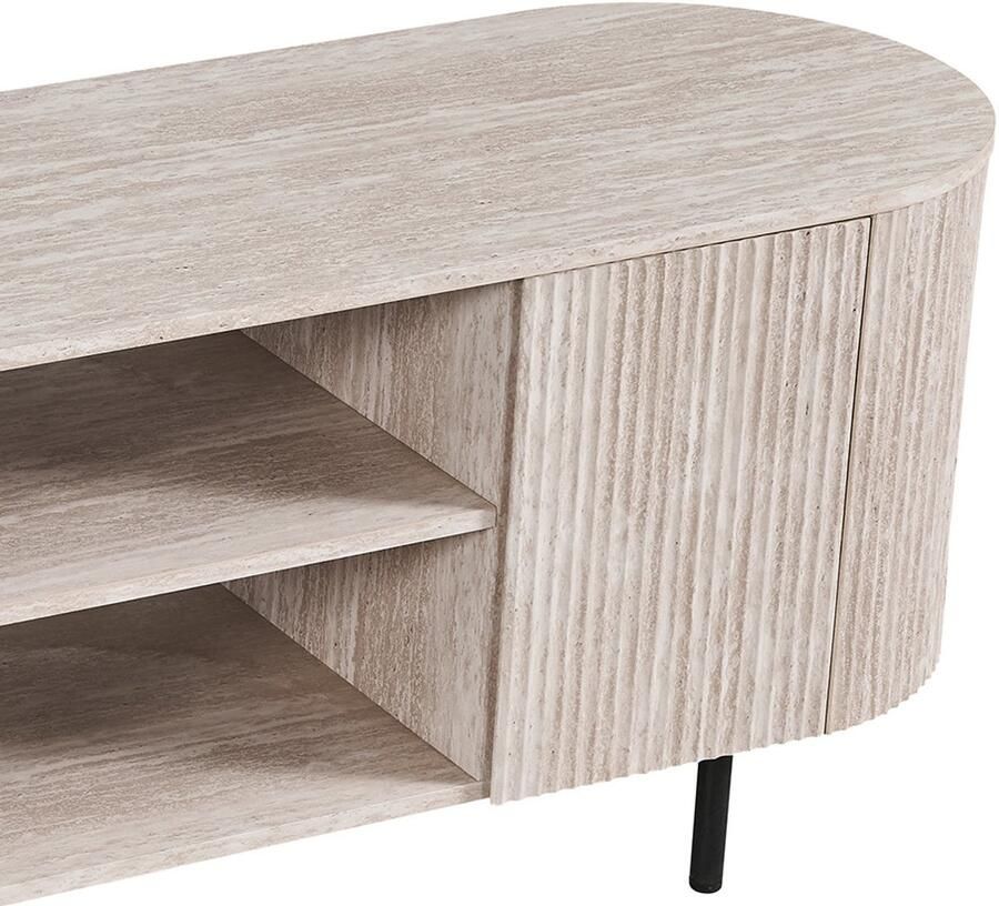 Rousseau TV meubel 'Lagos' 160 cm Decor Travertin Beige