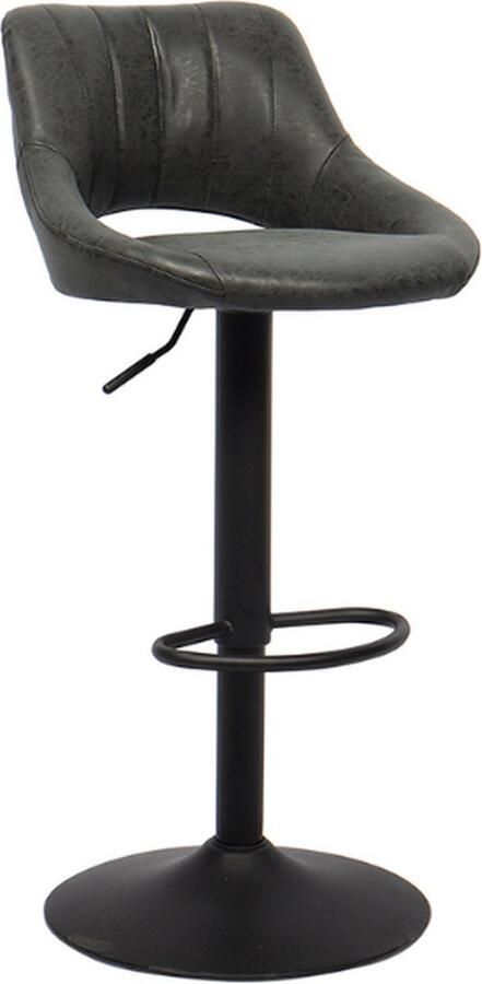 Rousseau Verstelbare barkruk Mirabella PU kunstleer zwart