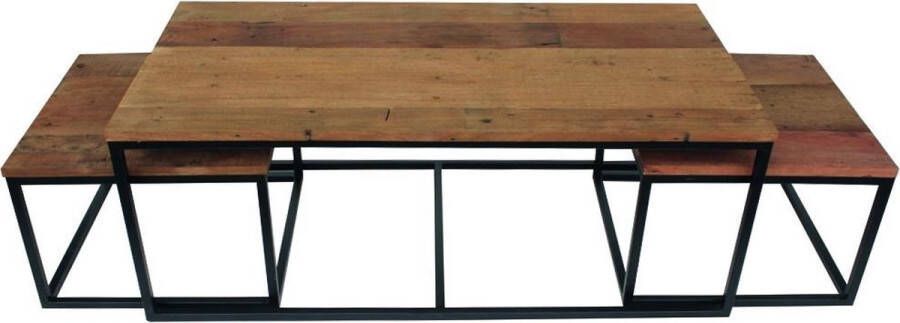 Rousseau Salontafel Bruin 120x60x45 cm