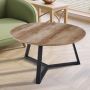 Rousseau Paso' Decor Oud Eiken Salontafel | H41 x B80 x D80 cm - Thumbnail 2