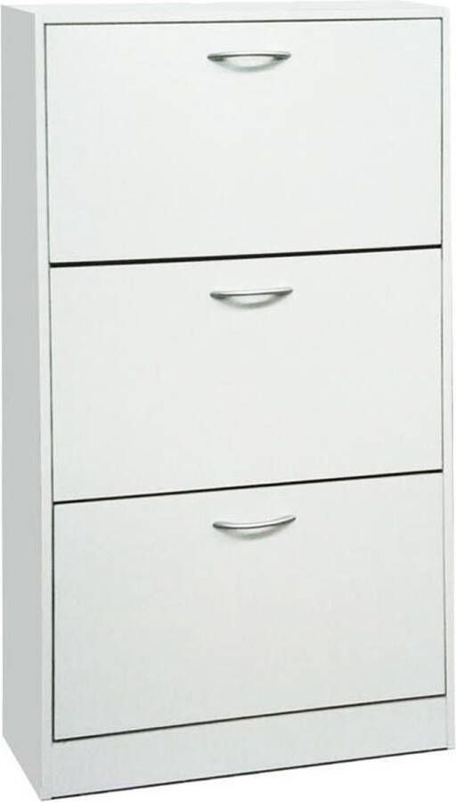 Rousseau Schoenenkast Carini 3 laden wit - Foto 2