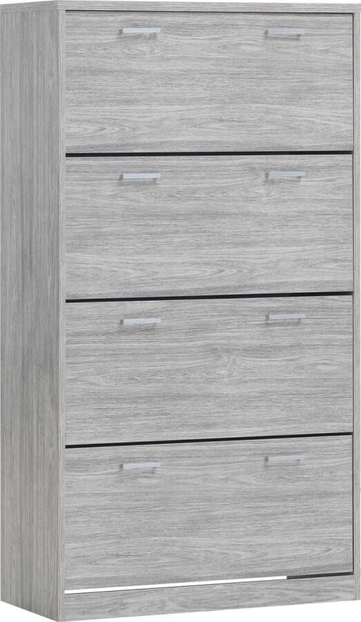 Rousseau Schoenenkast Spacio 4 laden grijze eik