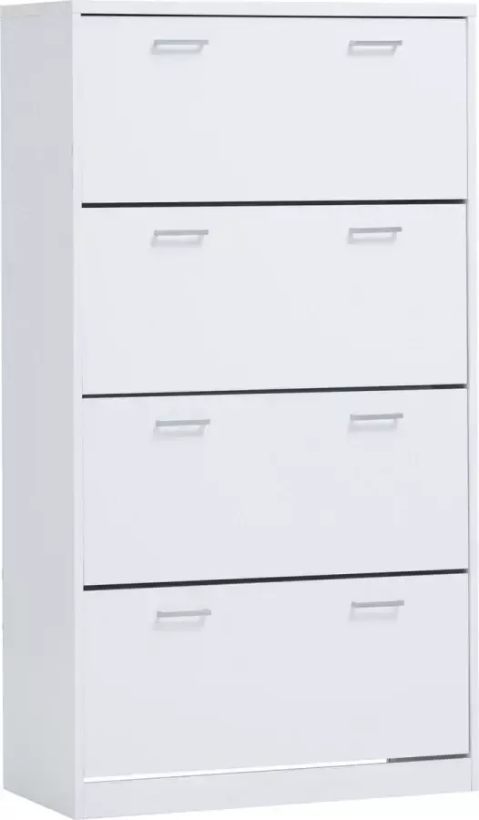 Rousseau Schoenenkast Spacio 4 laden wit