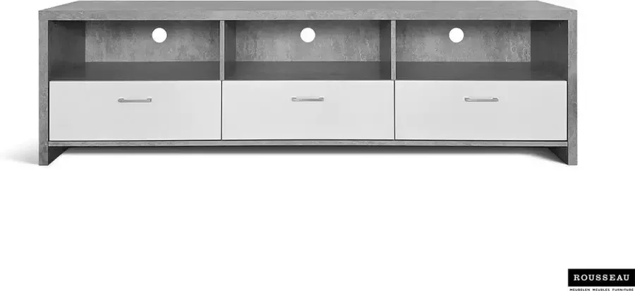 Rousseau TV Meubel TV-meubel Dixy met 2 lades en 2 deuren 180cm Bruin - Foto 3