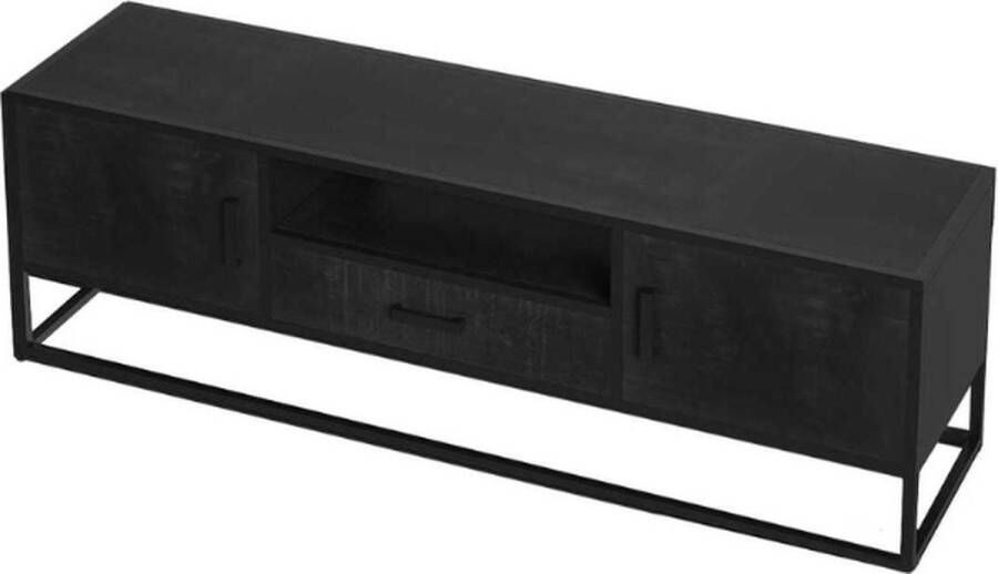 Rousseau TV Meubel Tv-meubel 'Madeira': Zwarte Mangolia H: 50 x B: x D: 40 160cm Zwart