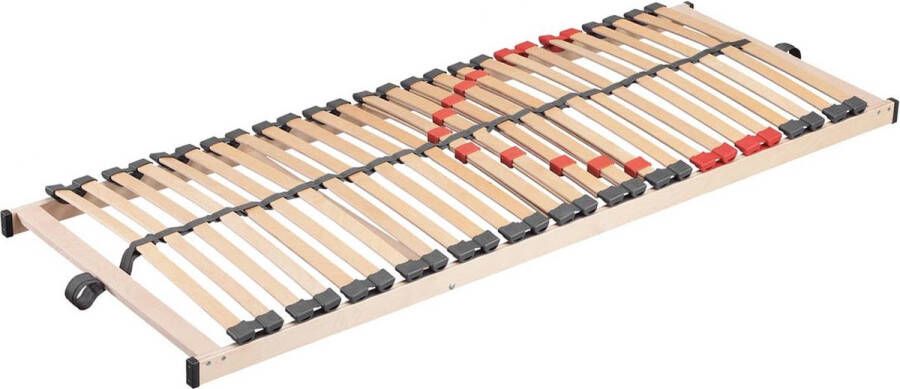 Rousseau EMOB Vaste lattenbodem Zittaro 26 latten 70x190 Lattenbodems Bruin Hout Lattenbodems Op voorraad - Foto 5