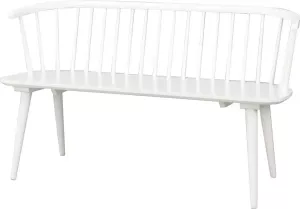 Rowico Home Carmen houten spijlenbank wit