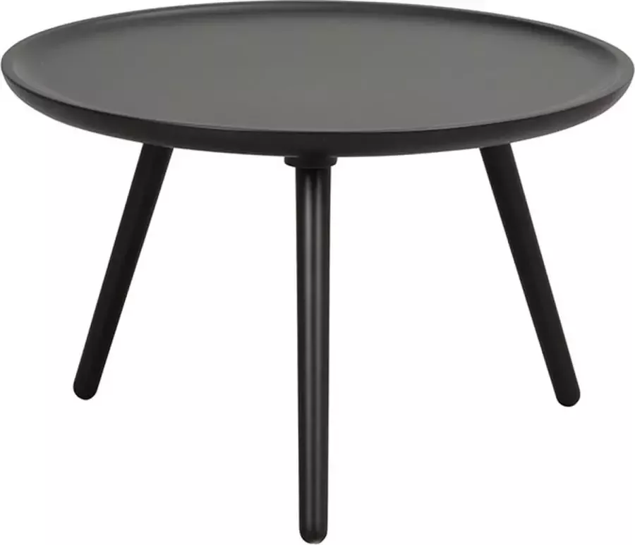 Rowico Home Daisy Salontafel Zwart Hout Rond Schuine Poten Ronde Koffietafel Bijzettafel Woonkamer Scandinavisch Ø 55 x 35 cm