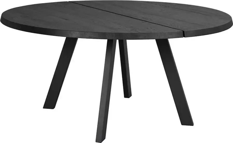 Rowico Home Fred houten eettafel zwart Ø 160 cm - Foto 1