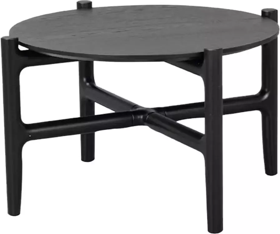 Rowico Home Holton houten salontafel zwart Ø 62 cm