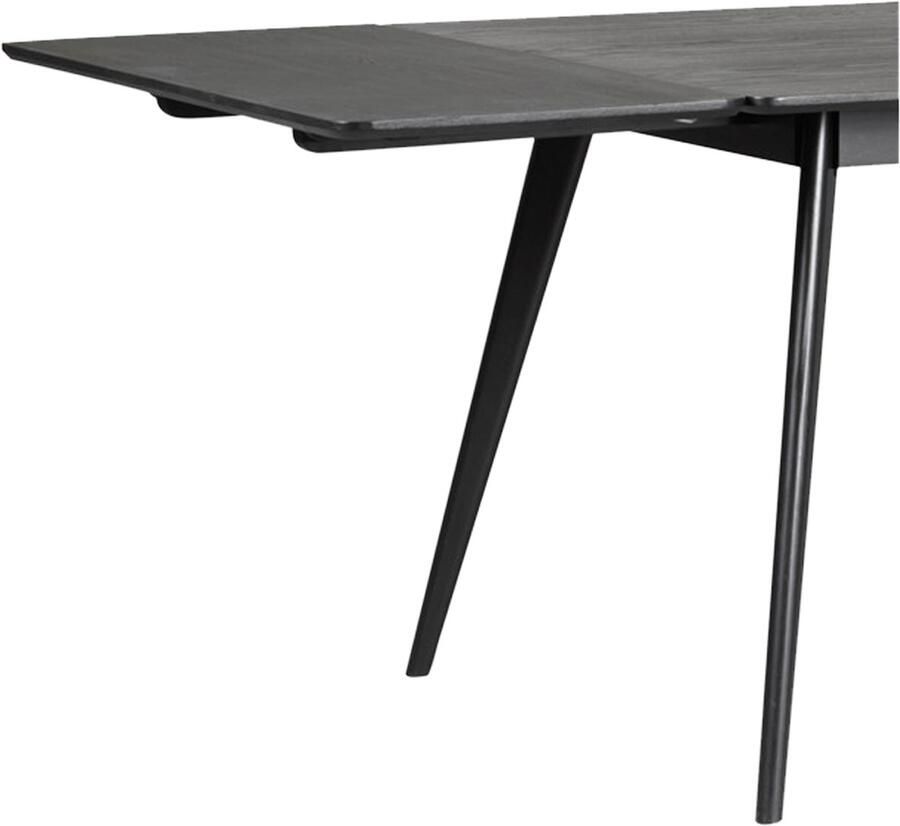 Rowico Home Yumi Verlengstuk voor Houten Eettafel Verlengbare Eettafel Scandinavisch Zwart 45 x 90 cm