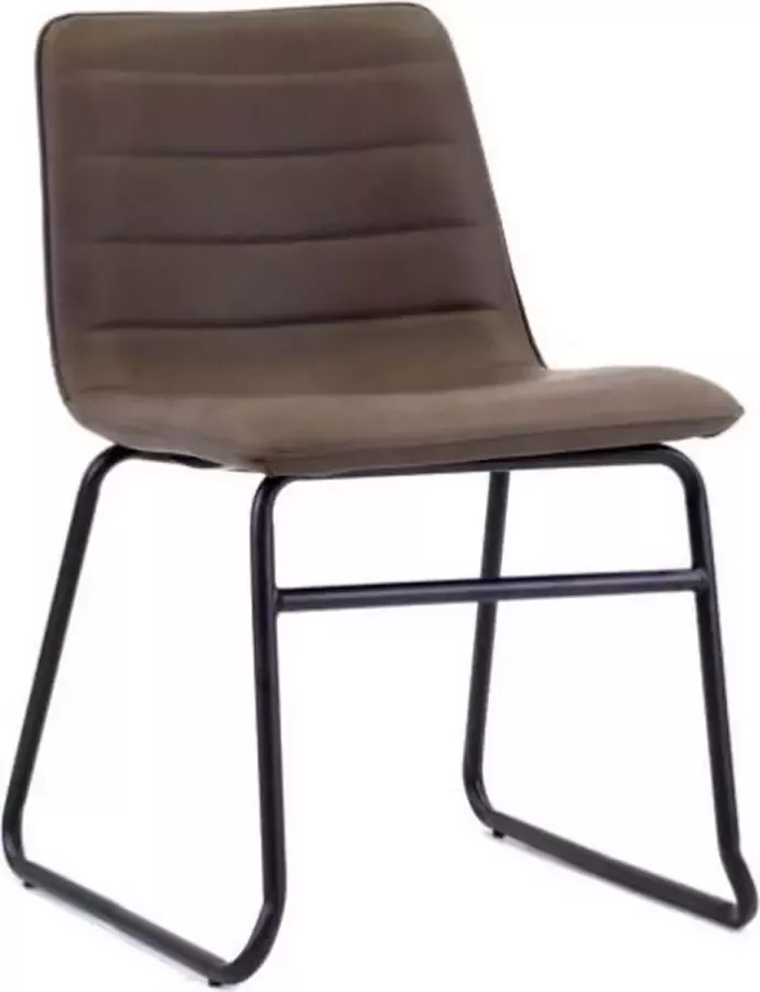 Fietsaccessoires Rox Living eetkamerstoel Noah 56 x 48 x 77 cm kunstleer bruin