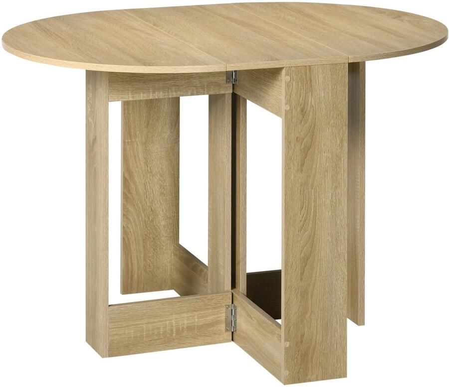 ​Roxana D. Roxana Tafel Eettafel Opvouwbaar Eiken Modern 104x76x73 7 Cm Eetkamer Keuken Houtmelamine Duurzaam Gemakkelijk Schoon te Maken