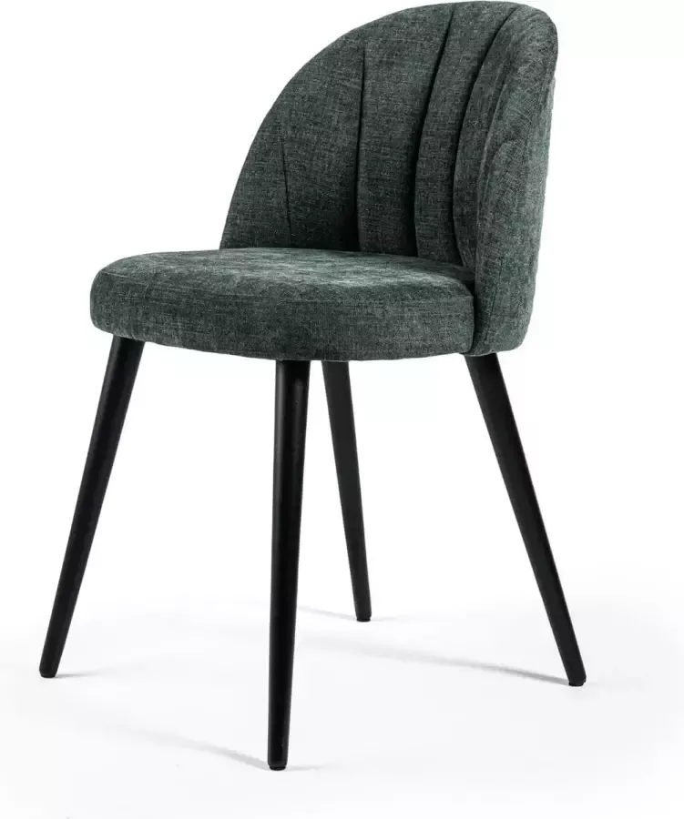 Roxxz Design Eetkamerstoel Noa Stof Groen