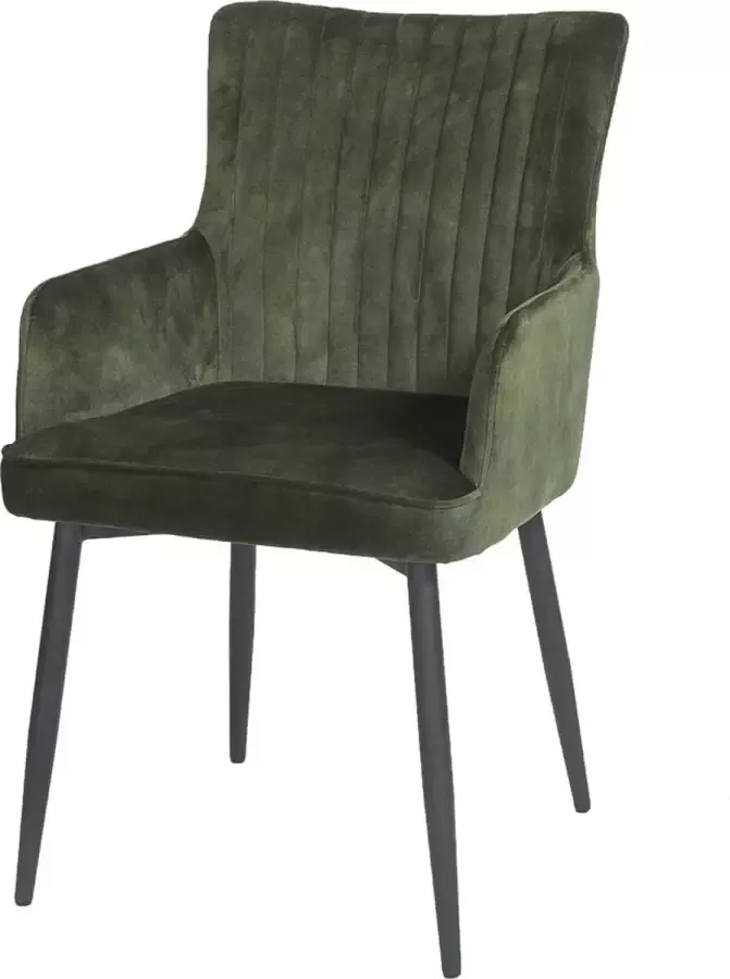 Roxxz Design Eetkamerstoel Steve Velvet Groen